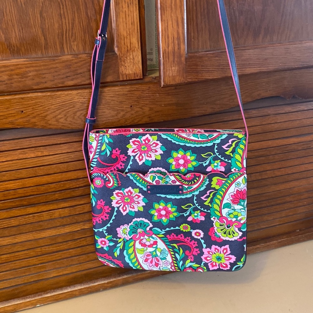 Vera Bradley Petal Paisley Faux Leather Crossbody - Picture 1 of 6